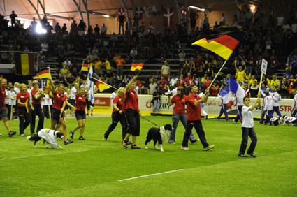 Einzug der deutschen Mannschaft beim großen Finale