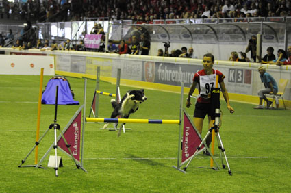 Stefanie Roecker mit Border Collie FlyFly